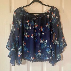 ASTR The Label Loose Floral Blouse